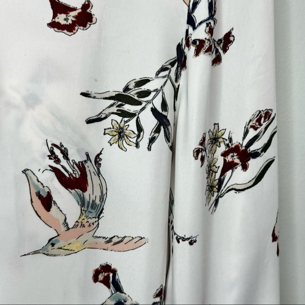 H&m  Button Down Bird Pattern Shirt - Picture 4 of 8